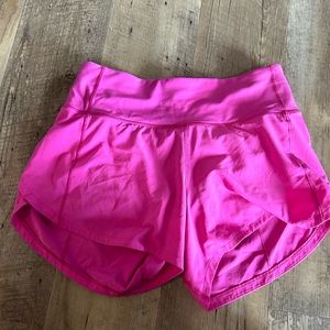 lulu lemon speed up. super cute! size 2. color-sonic pink. good condition.
